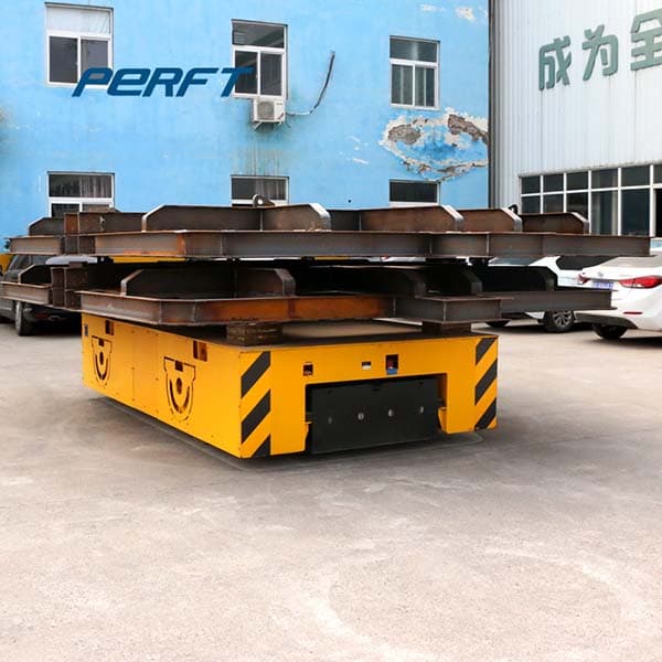 motorized transfer cars with fork lift pockets for transporting 30 ton